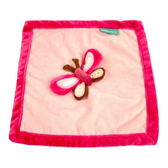 Tiddliwinks Butterfly Pink Baby Security Blanket - Picture 3 of 8